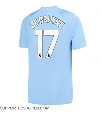 Manchester City Kevin De Bruyne #17 Hemma Matchtröja 2023-24 Kortärmad